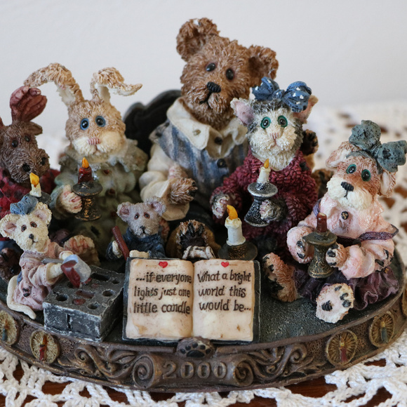 Boyds Bear Other - Boyd's Bear Resin Bearstone Light a Candle Boyds Bear Other - Boyd's Bear Resin Bearstone Light a Candle